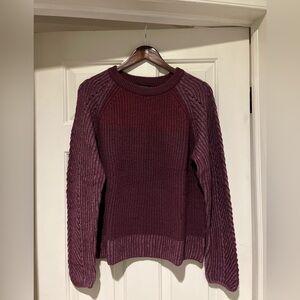 Elegant Plum Knit Sweater